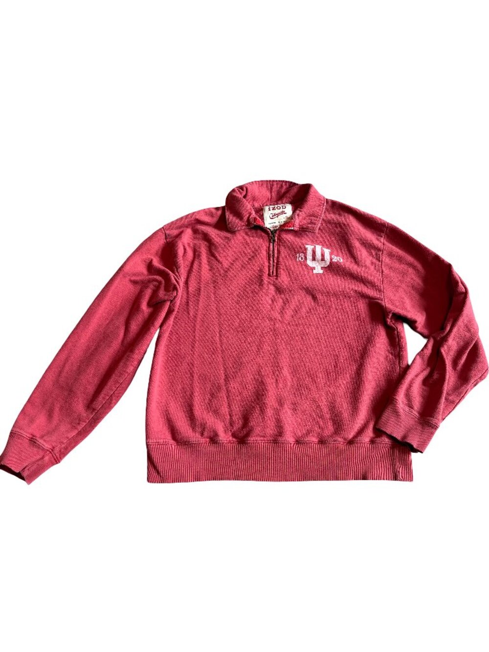 Izod Collegiate Indiana Hoosiers Tortugas Red Pullover Sweter Size XL Women's